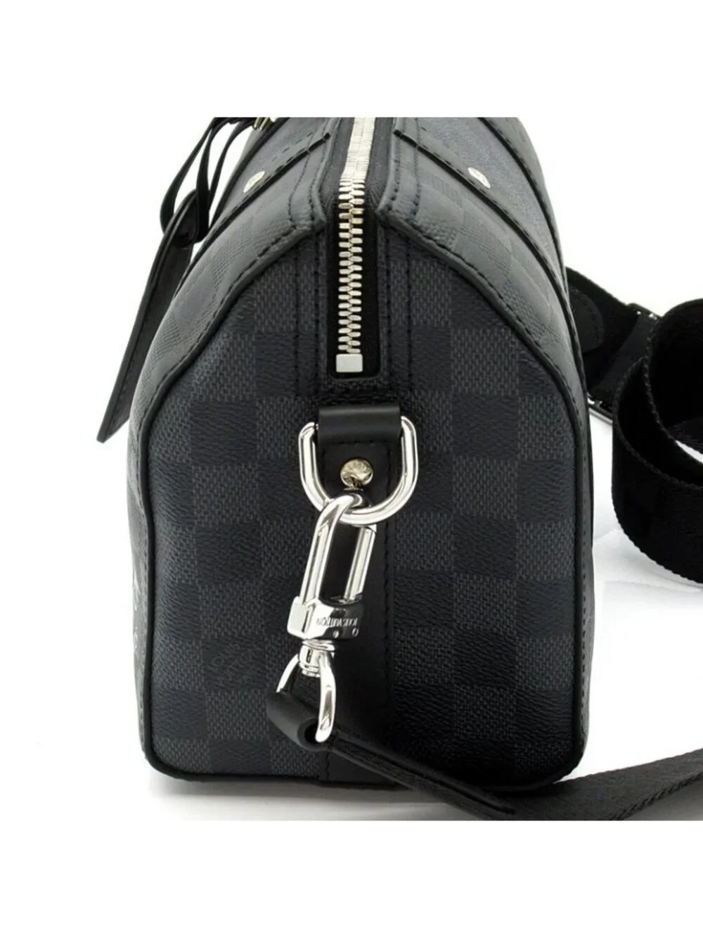 Louis Vuitton City Keepall Damier Infini Graphite Boston Bag Black